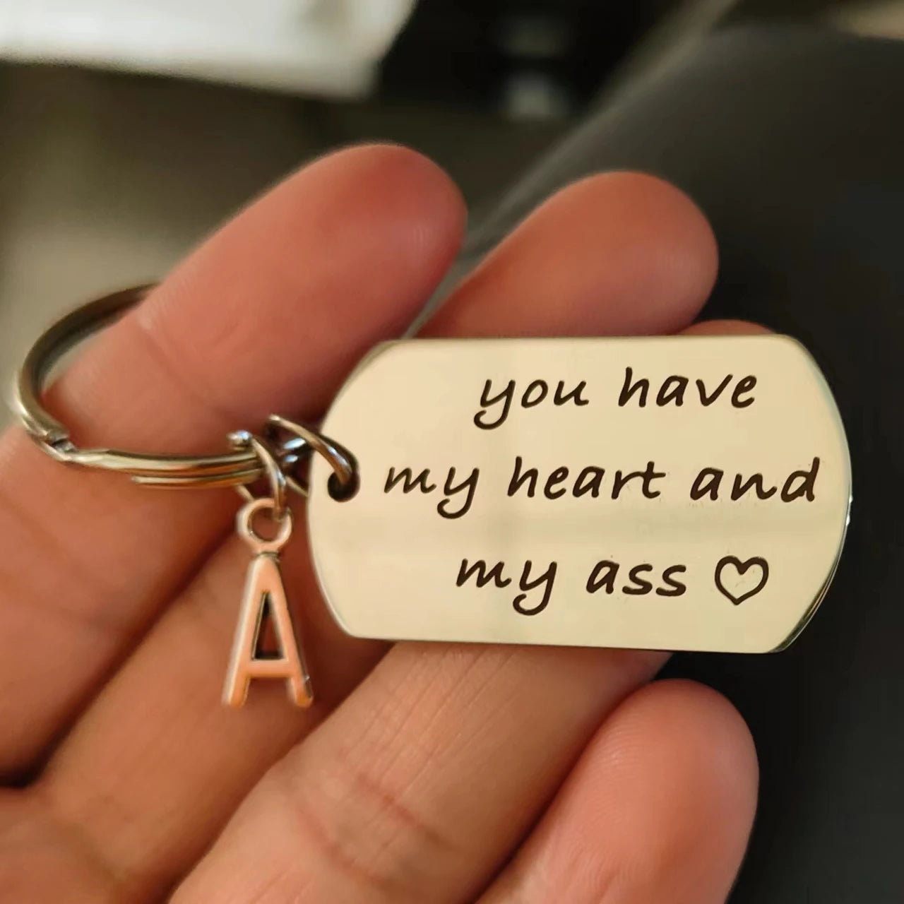 Portachiavi Personalizzato "You Have My Heart" – Regalo Romantico per Lui