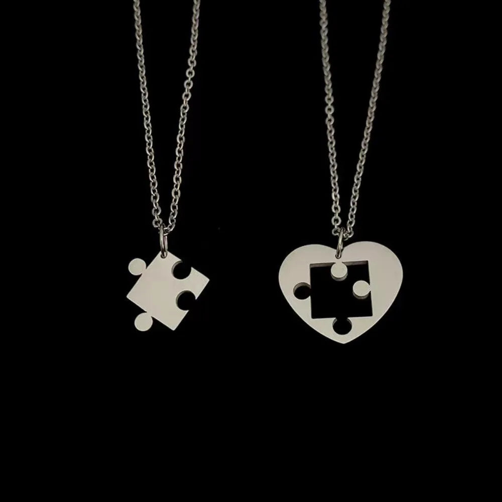 Collane Puzzle Cuore Matching • Coppia & Amicizia • Unisex | LoveDrop™ Italia