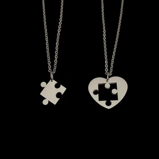 Collane Puzzle Cuore Matching • Coppia & Amicizia • Unisex | LoveDrop™ Italia