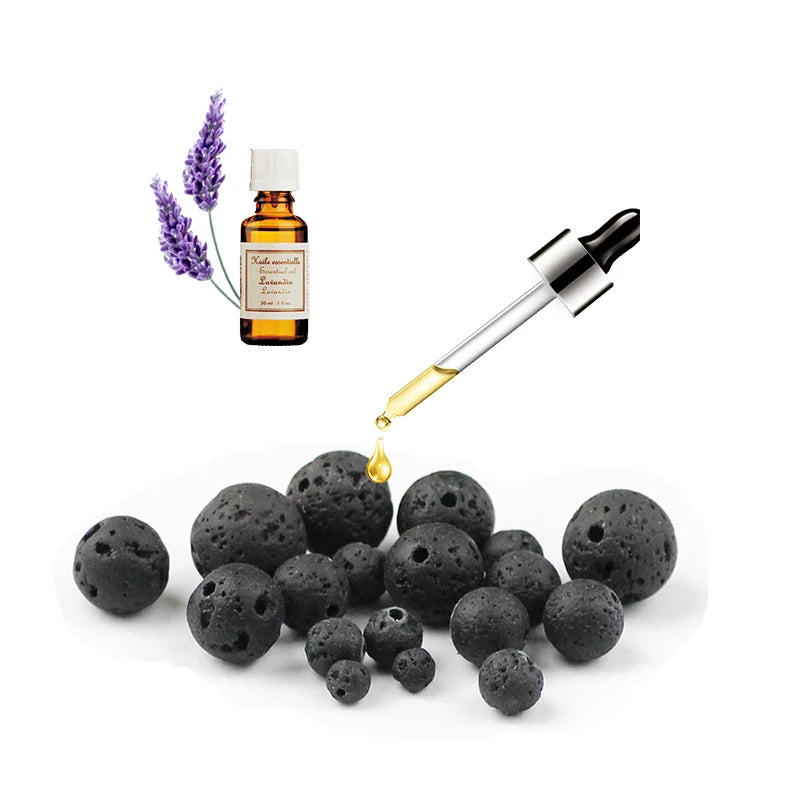 Bracciali di Coppia Premium – Lava Nera & Legno Naturale