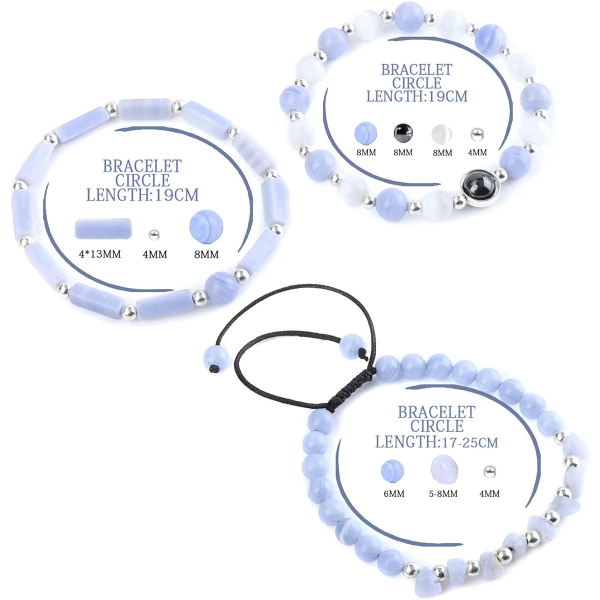 Set 3 Bracciali Ametista – Purificazione & Equilibrio