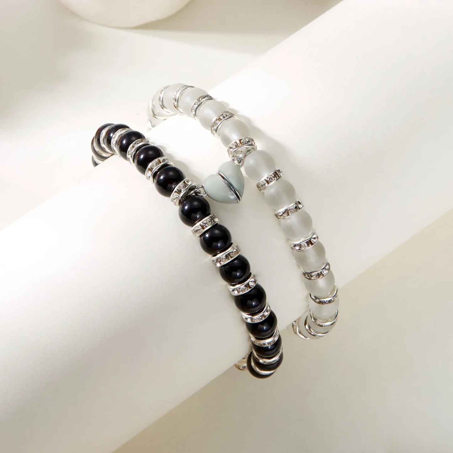 Bracciale di Coppia Magnetico Luminoso – Cuore che Brilla