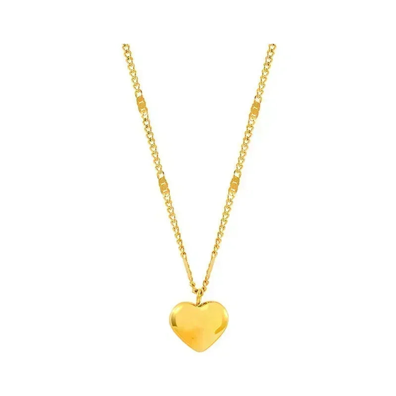 Collana Coppia Cuore Geometrico – Light Luxury Sweet Love | LoveDrop