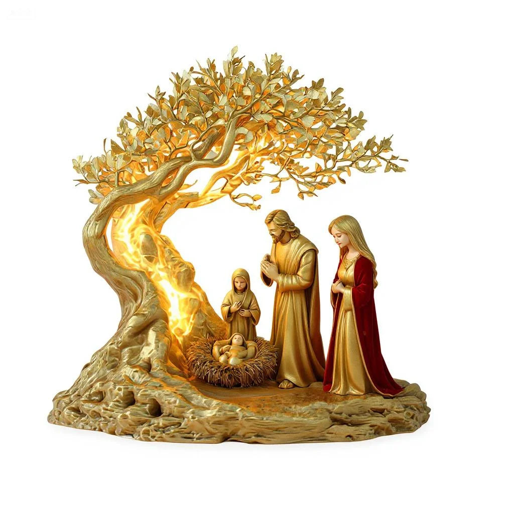 Decorazione Acrilica “Jesus & Tree of Life” — Ornament da Tavolo 2026