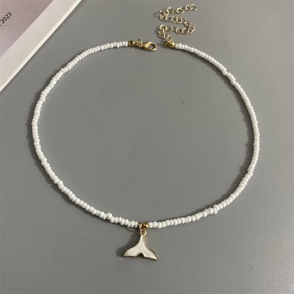 Collana Choker con Coda di Balena • Perline Colorate • Stile Estivo Trendy | LoveDrop™ Italia
