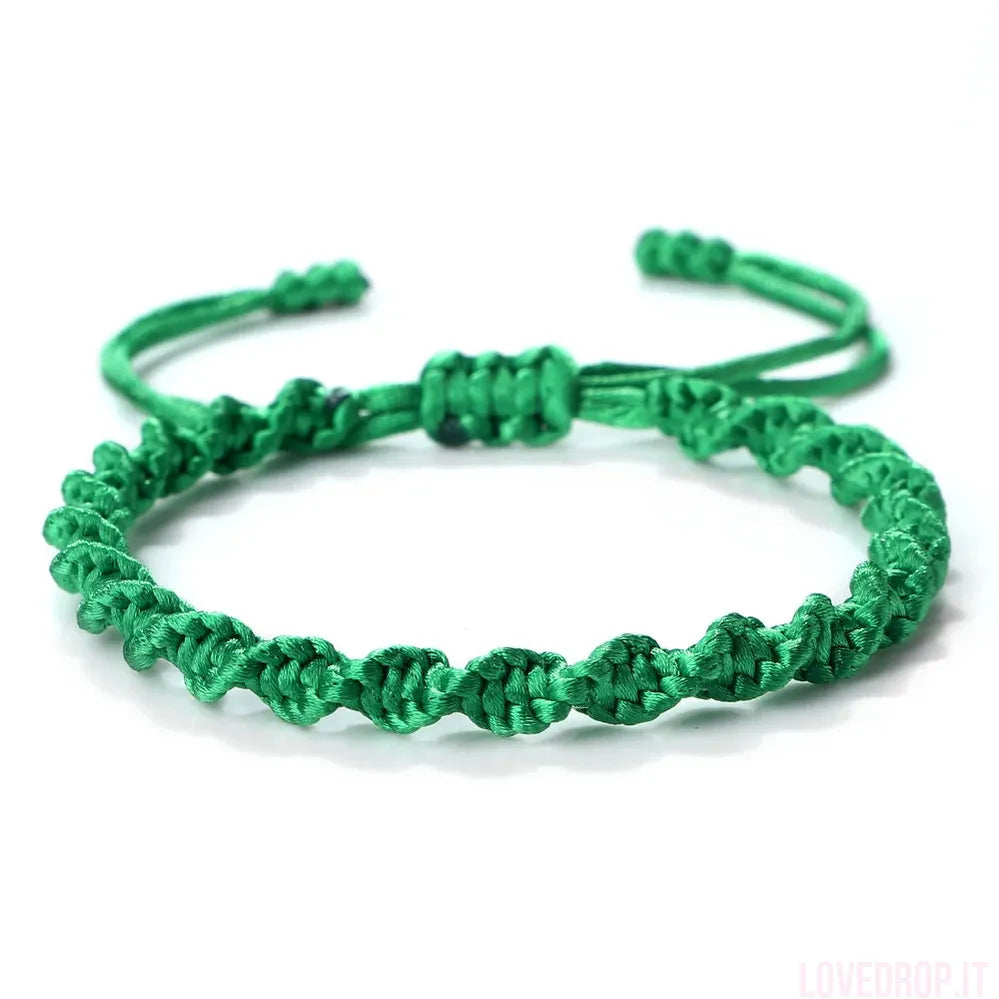 Bracciale Nodo Fortunato Multicolor – Intrecciato a Mano Regolabile