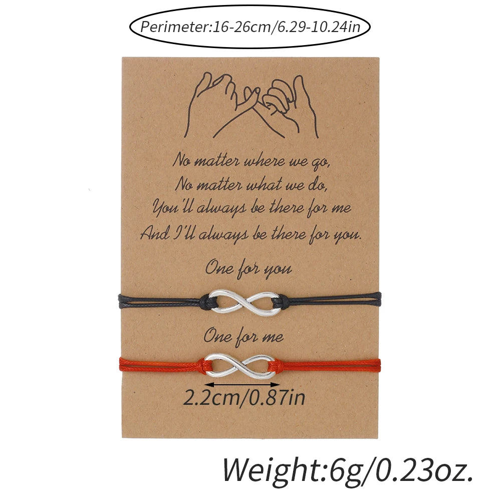 Bracciale Handmade con Simbolo Infinito – Cordino Regolabile