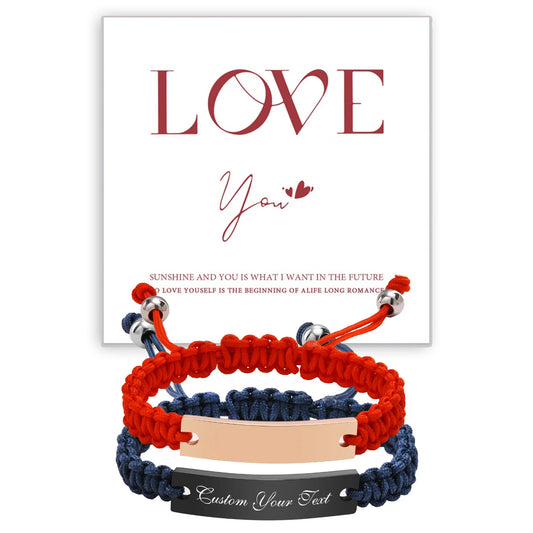 Bracciale di Coppia Handmade – Intreccio Ipoallergenico